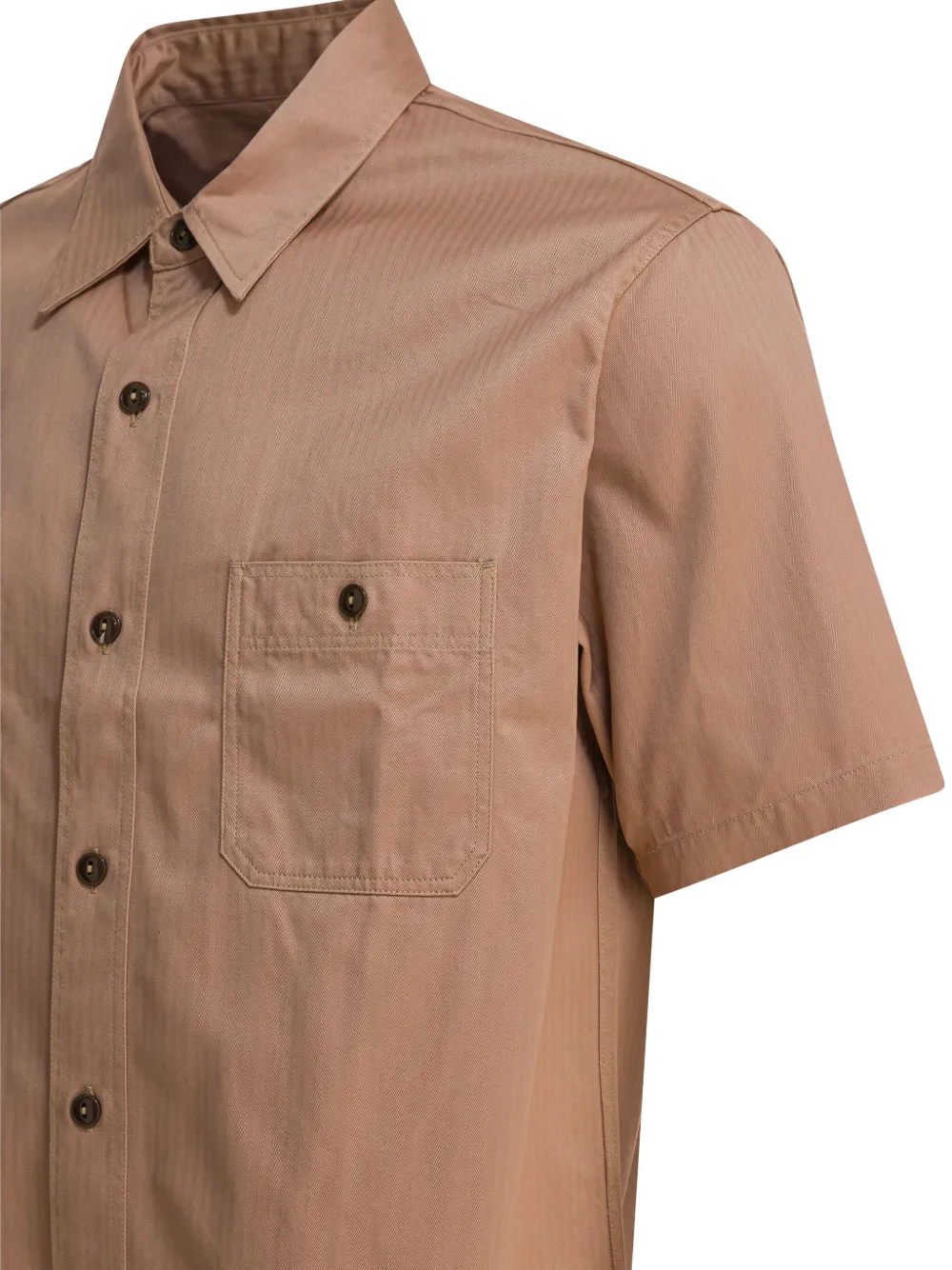  Buzz Ricksons Camicia Con Taschino - Marrone 