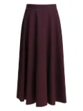Semper A-line midi skirt - Red