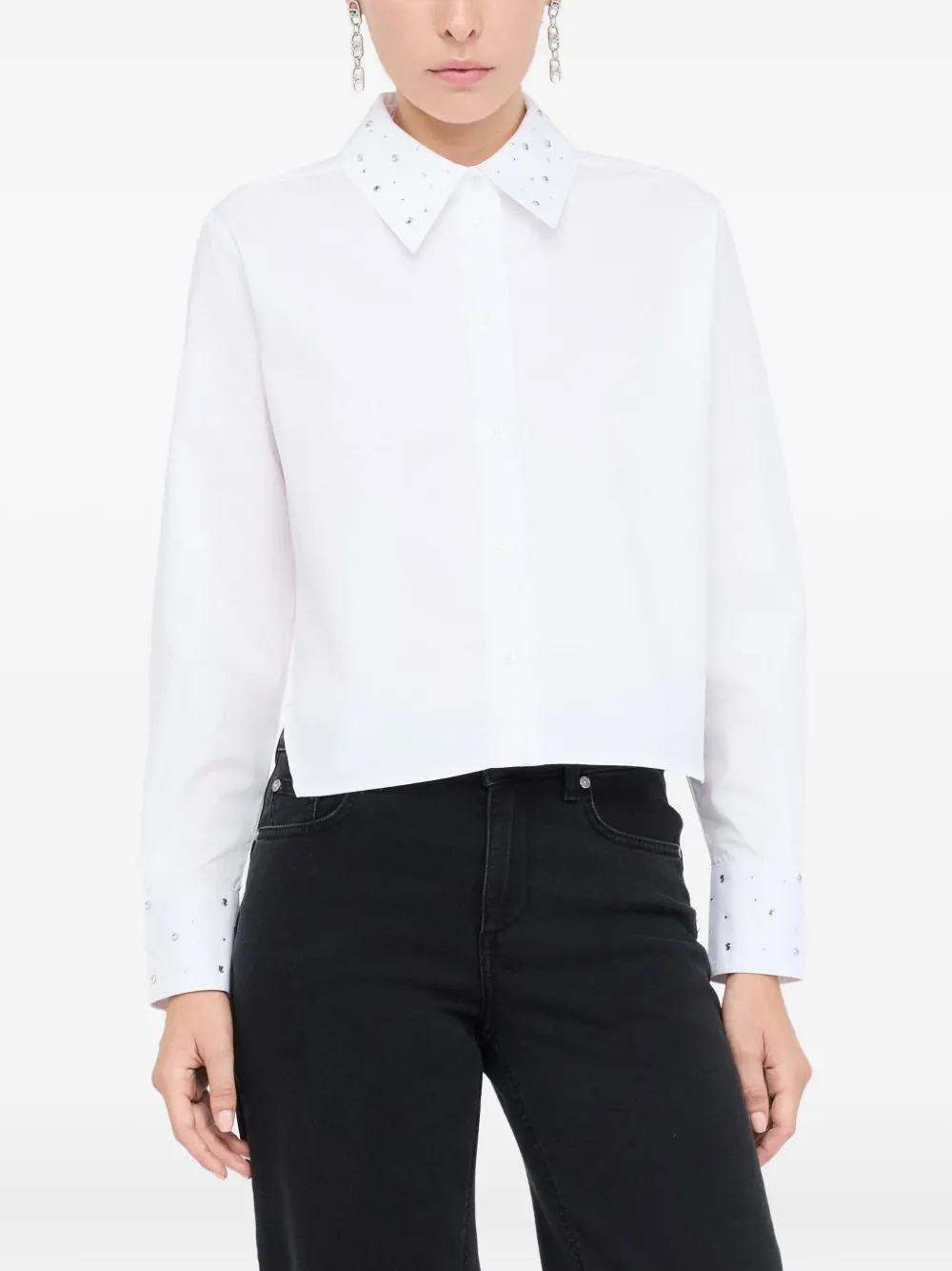 LIU JO Blouse verfraaid met stras Wit