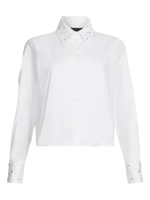 LIU JO rhinestone-embellished collar shirt