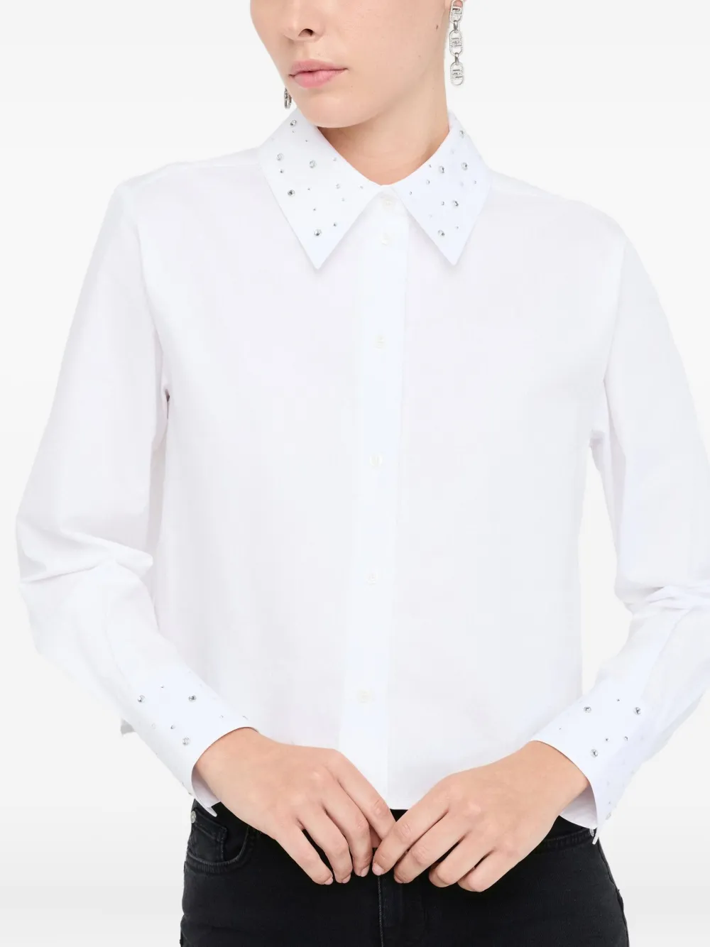 LIU JO Blouse verfraaid met stras Wit