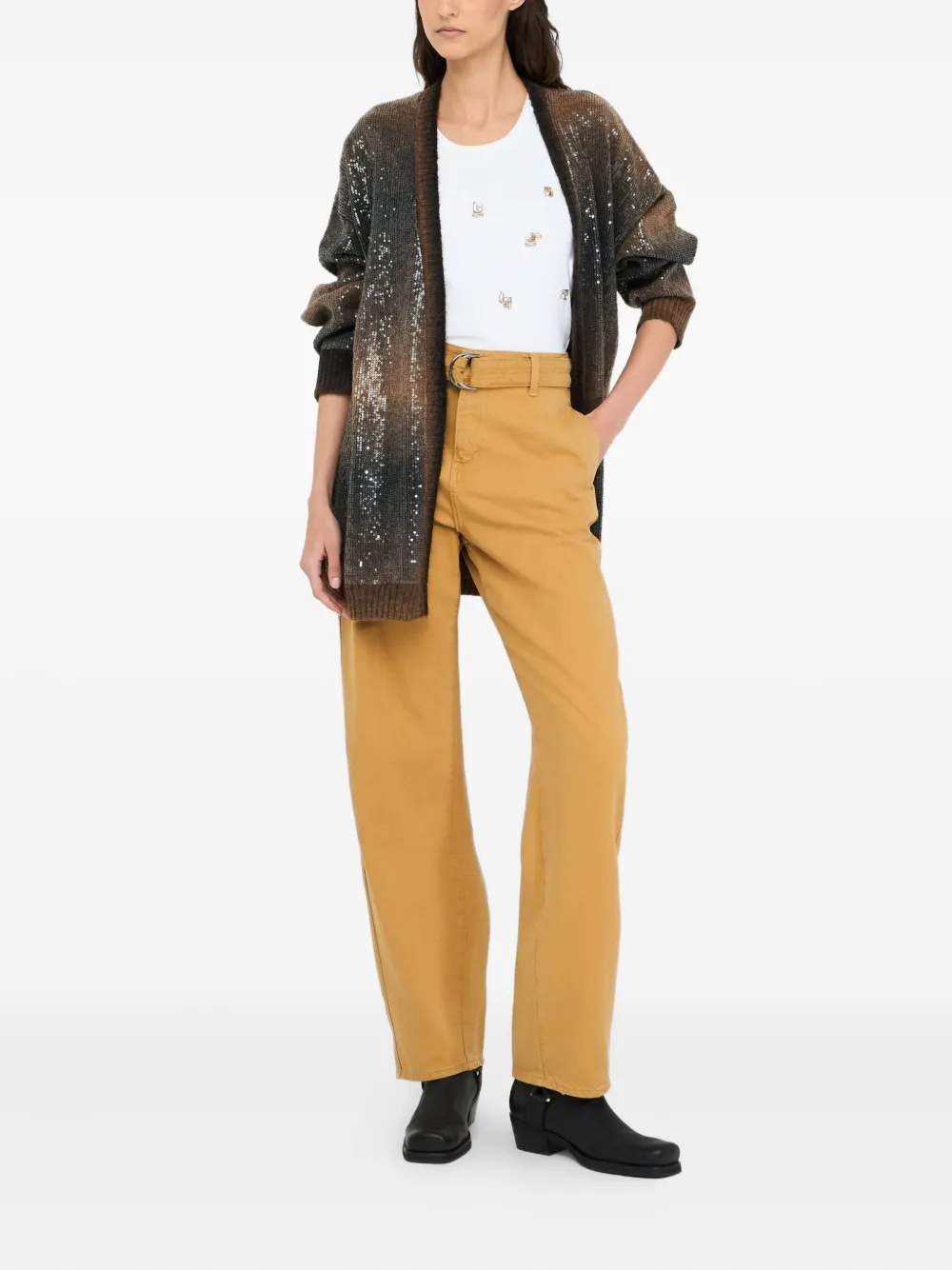 LIU JO Longline vest Bruin