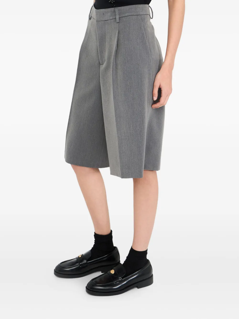 LIU JO Geplooide shorts Grijs