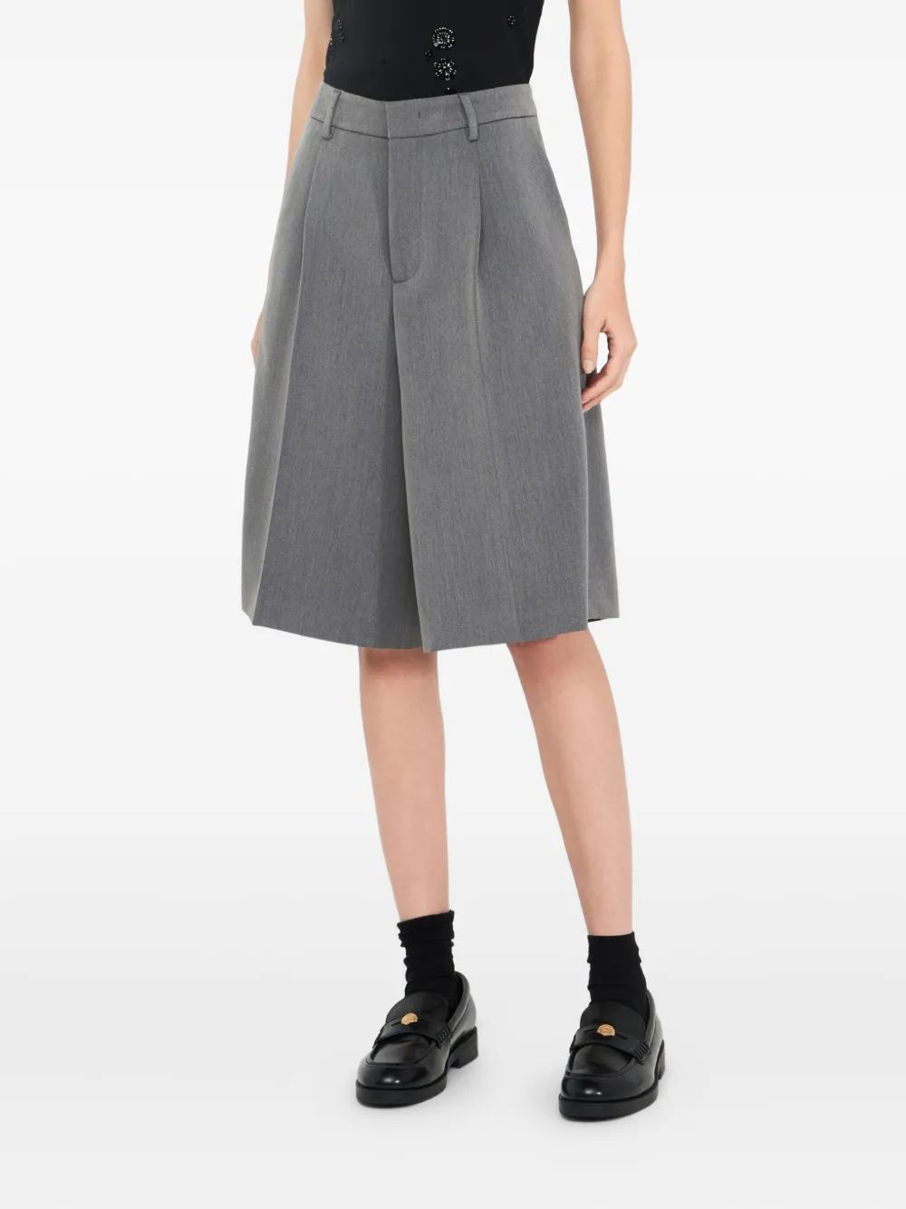 LIU JO Geplooide shorts Grijs