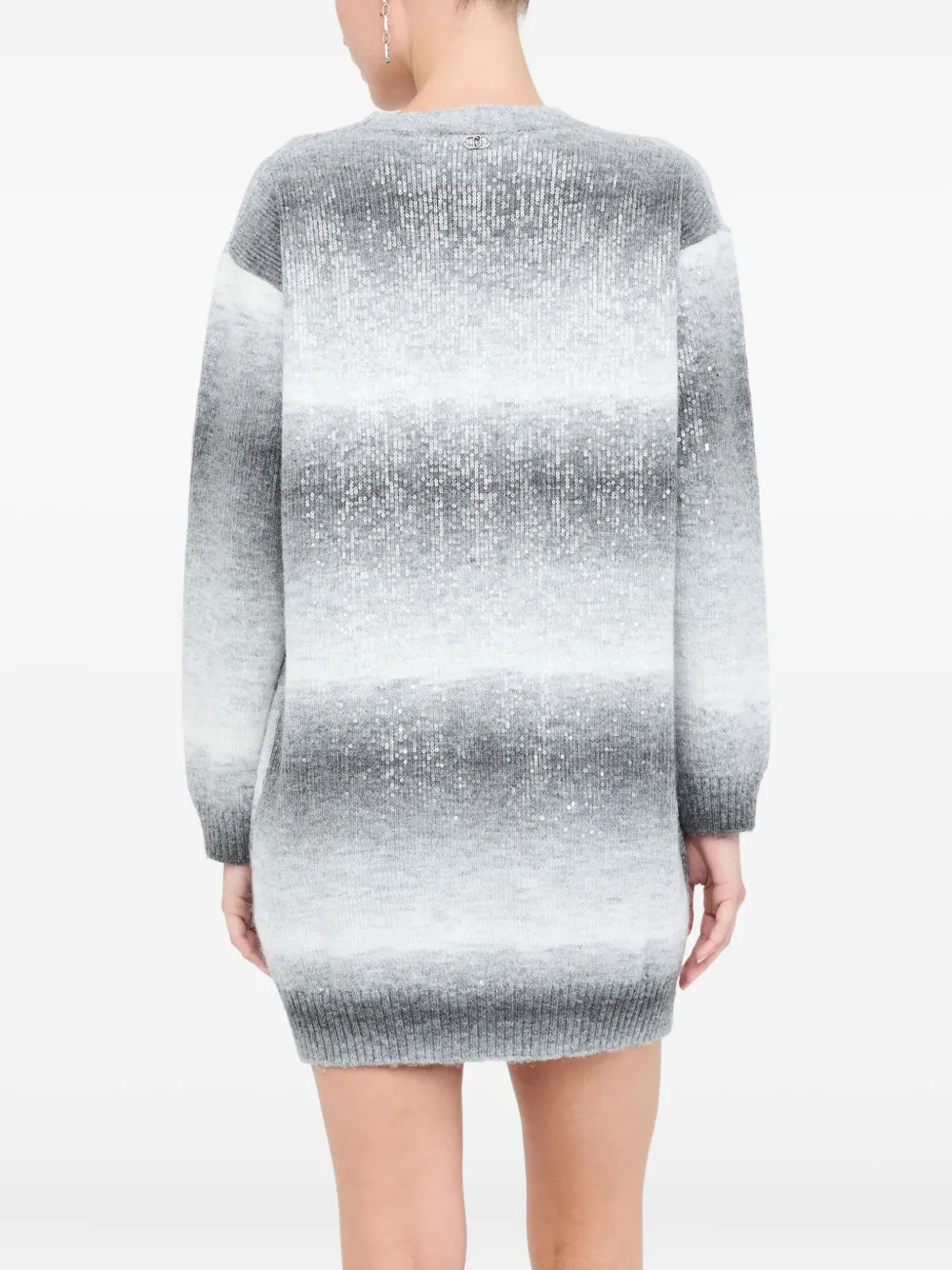 LIU JO Ombre jurk met pailletten Grijs