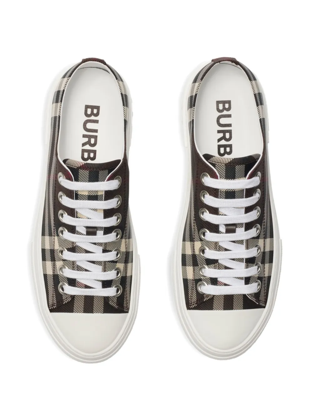 Burberry check-pattern low-top sneakers Brown
