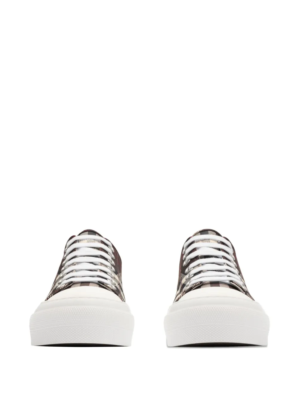 Burberry check-pattern low-top sneakers Brown