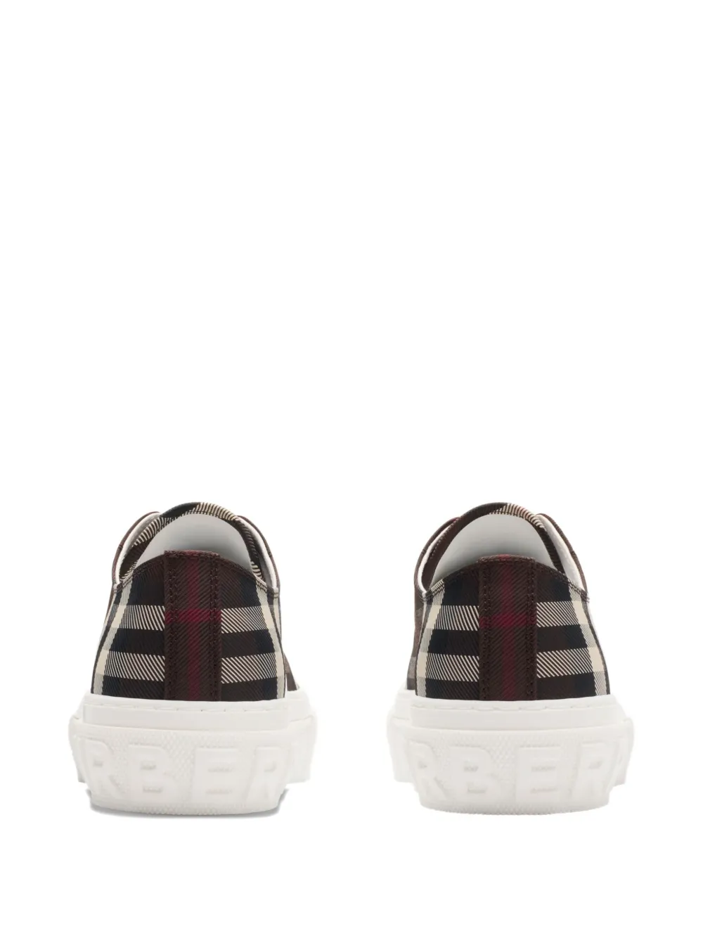 Burberry check-pattern low-top sneakers - Bruin