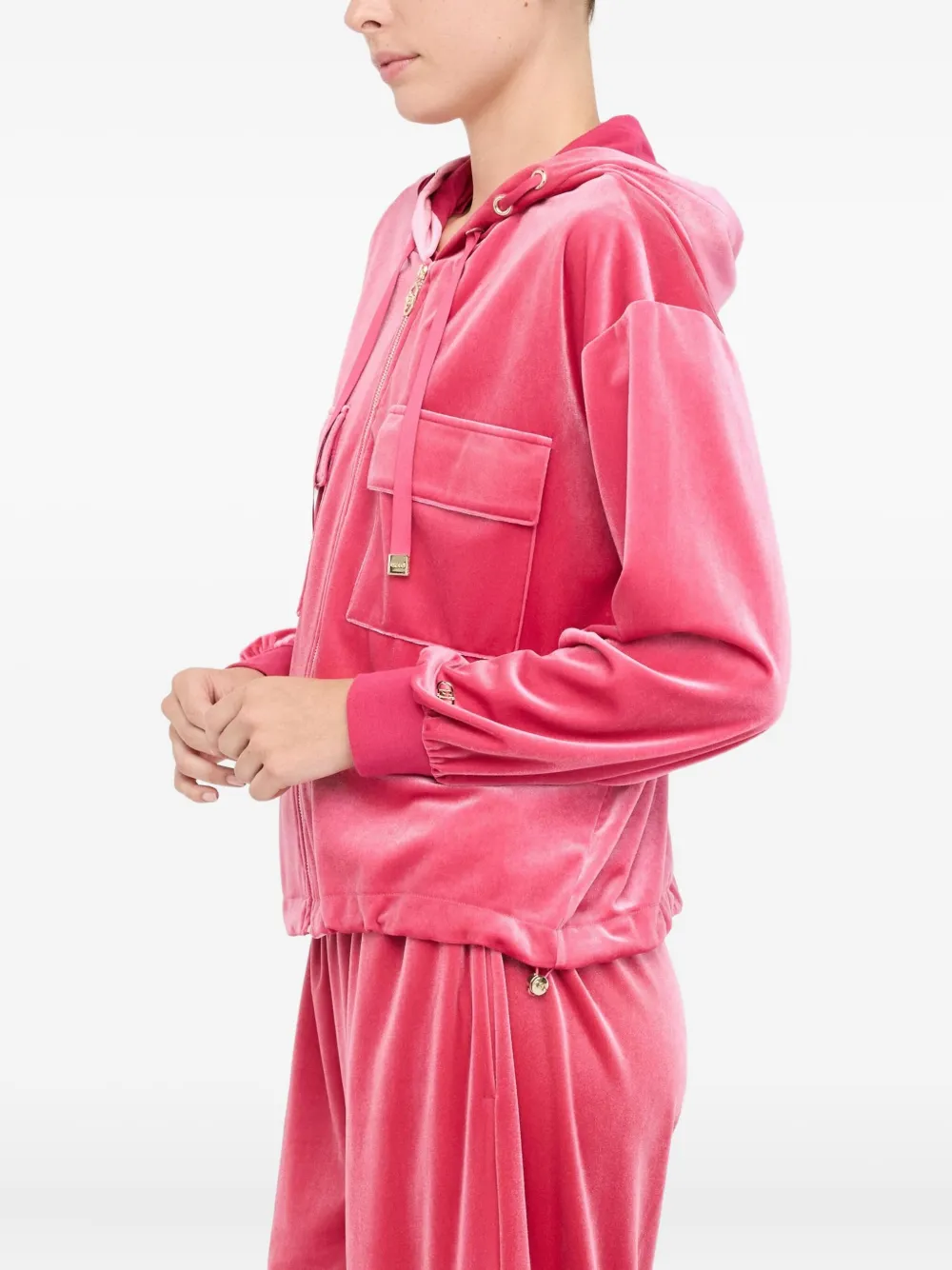 LIU JO Hoodie met rits Roze