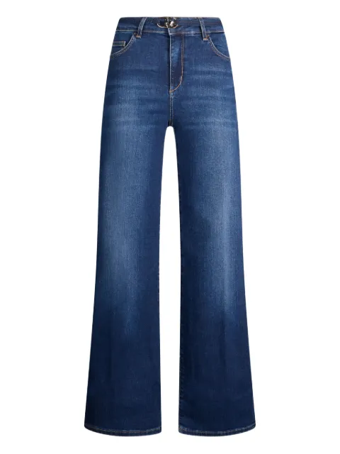 LIU JO jeans acampanados con hebilla del logo