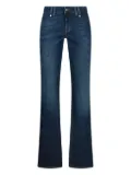 LIU JO logo-patch bootcut jeans - Blue