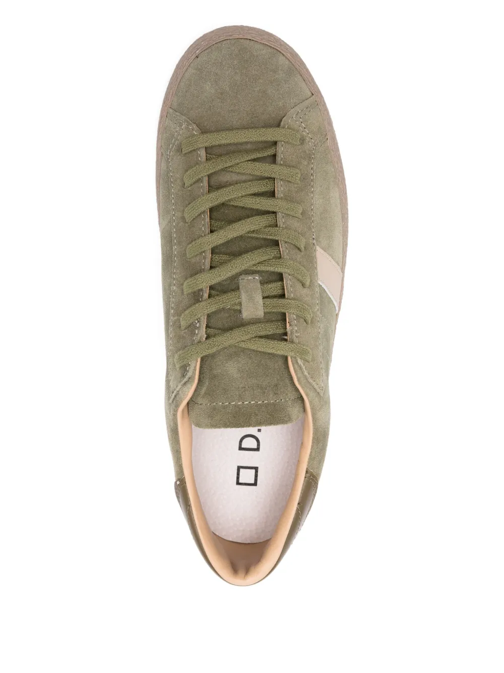 Date Hill Low Suede Leather Sneakers In Green