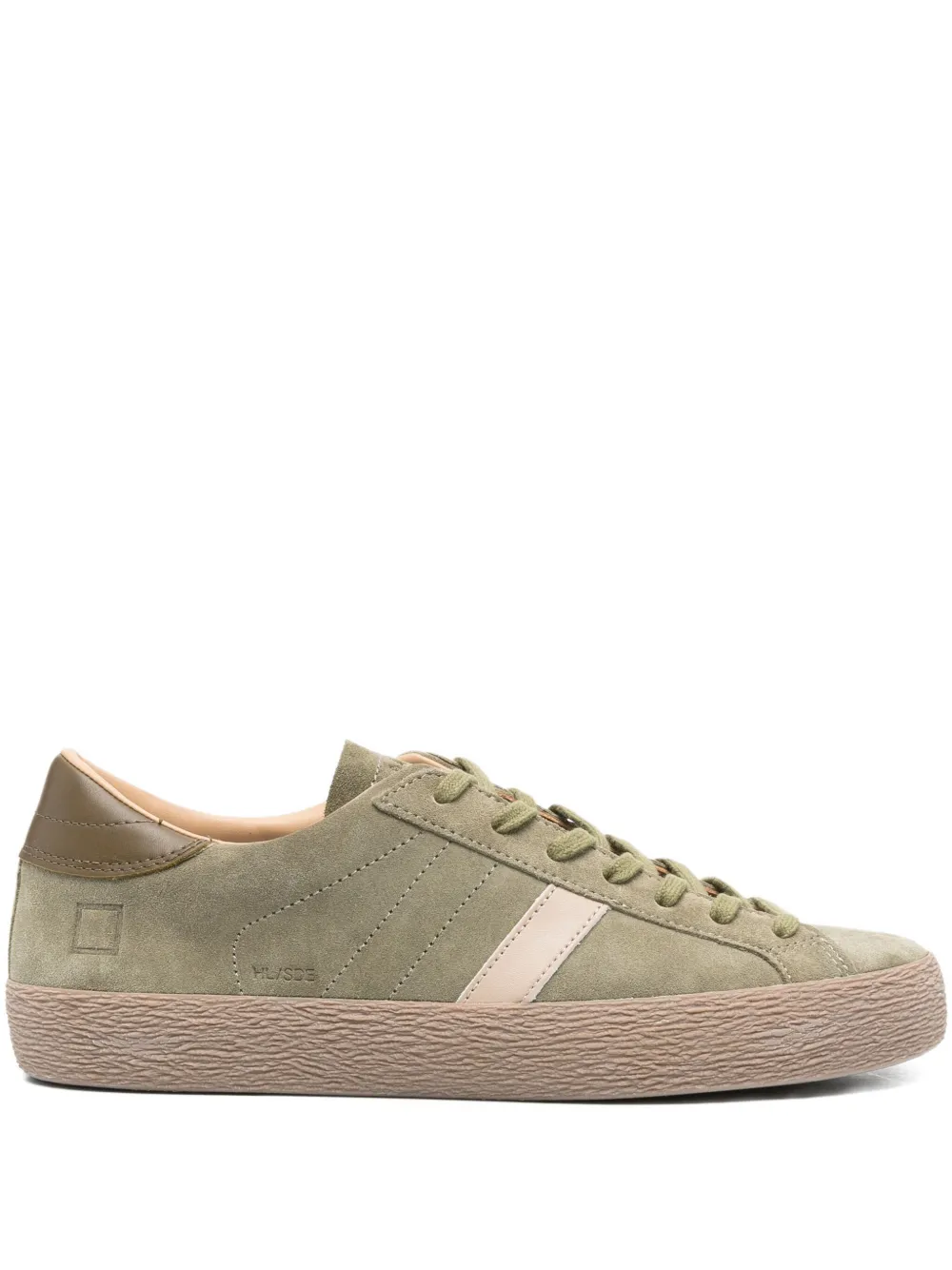 Date Hill Low Suede Leather Sneakers In Green
