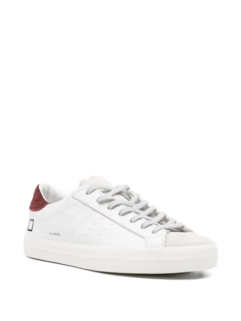 Date Hill Low Suede-panelled Sneakers In White