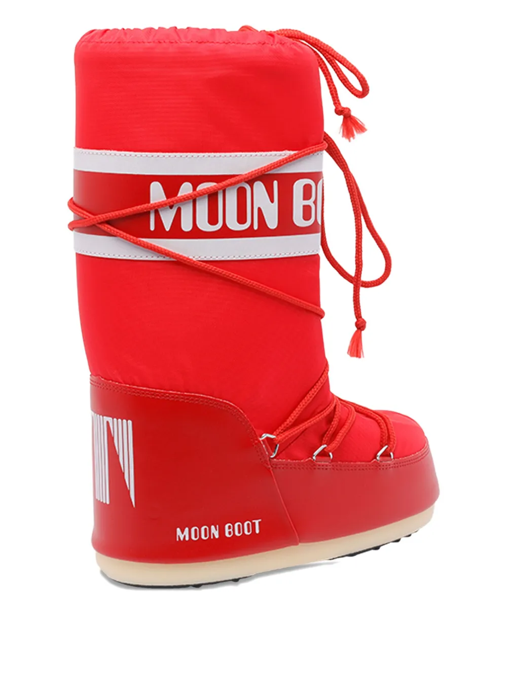 Moon Boot lace-up padded boots Red