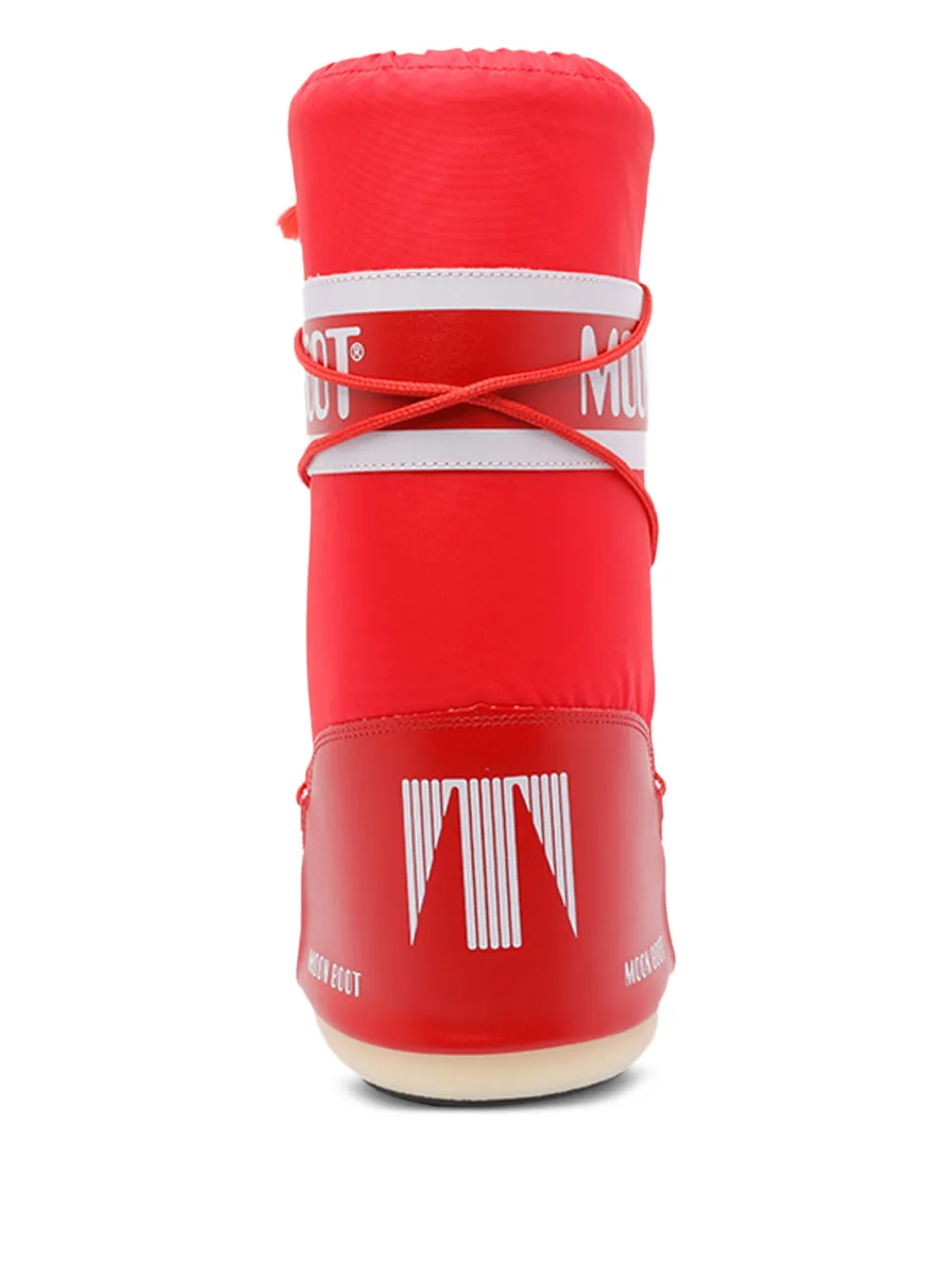 Moon Boot lace-up padded boots Red