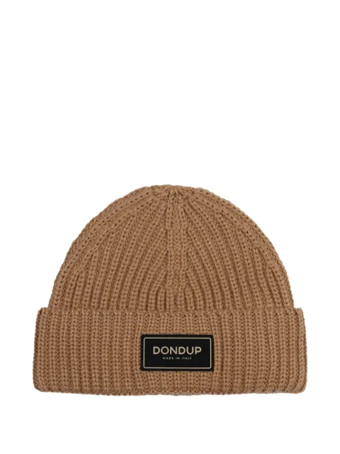 DONDUP KIDS logo-patch beanie hat