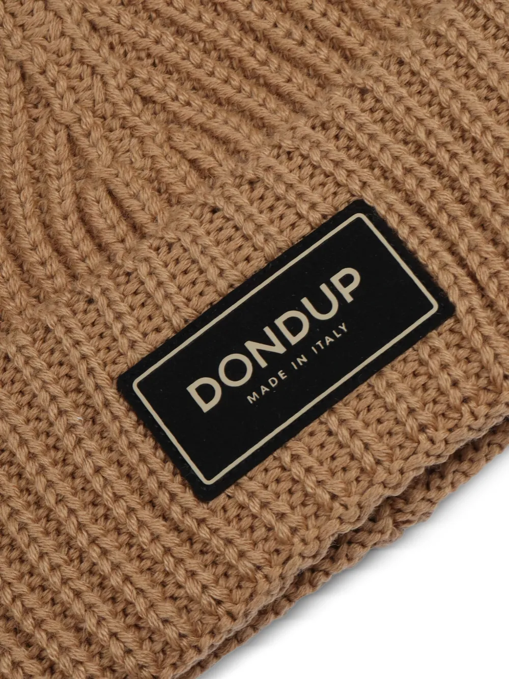 DONDUP Muts met logopatch Beige