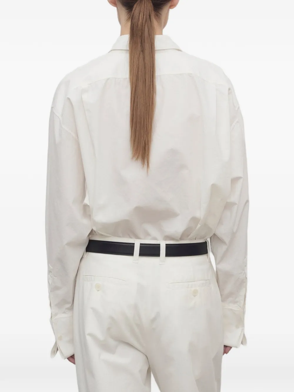 The Row Ment button-down katoenen blouse Wit