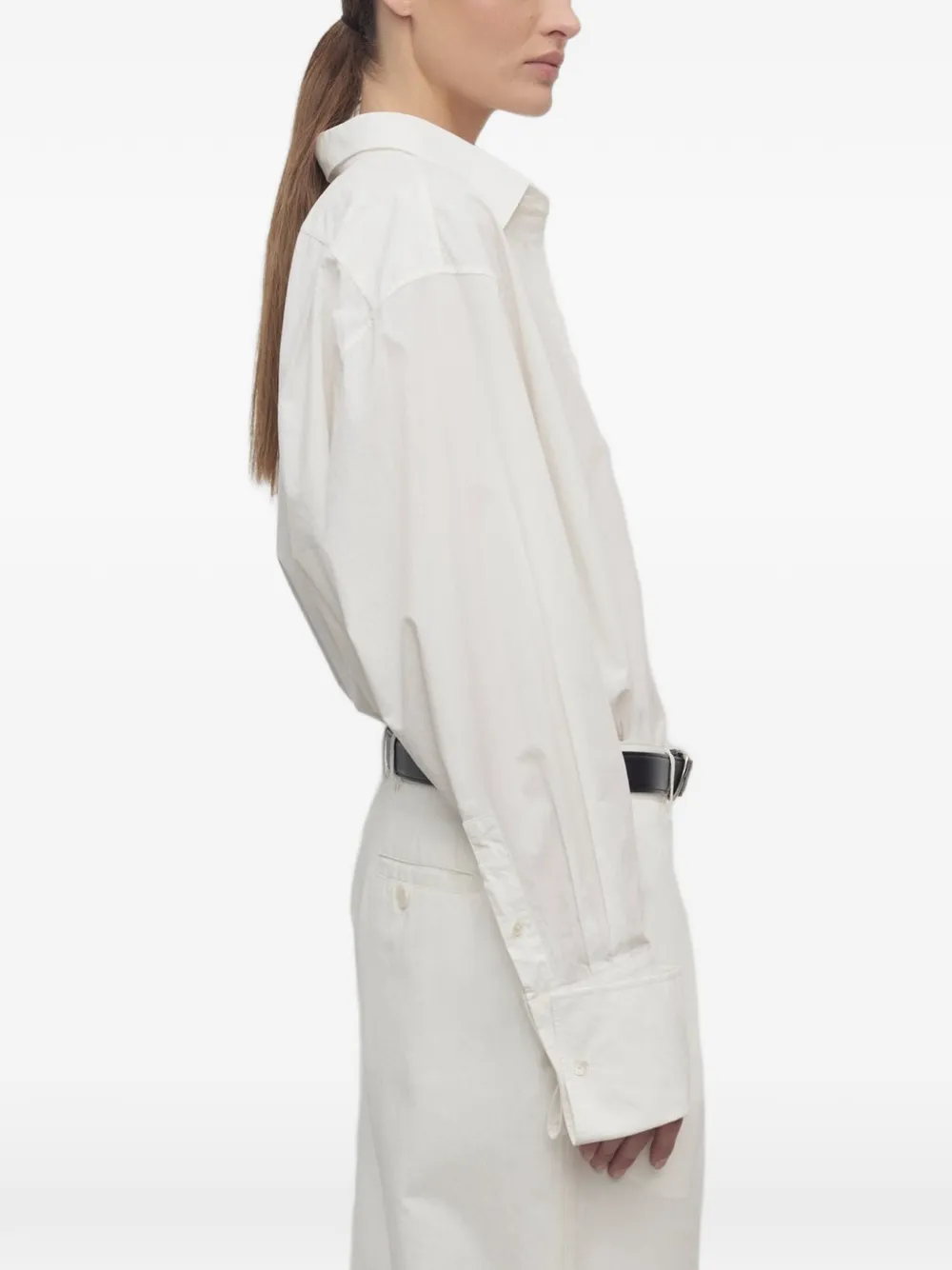 The Row Ment button-down katoenen blouse Wit