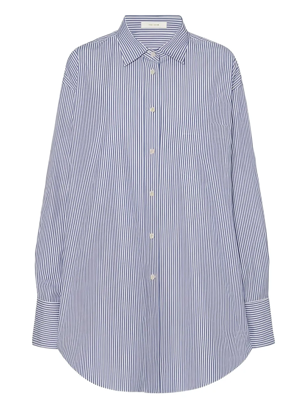 The Row stripe-pattern cotton shirt | Blue | Image 1