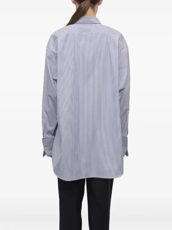 The Row ストライプ シャツ | ブルー | FARFETCH JP