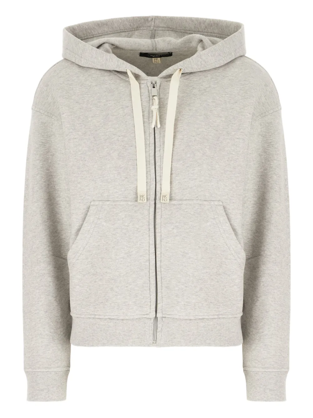 Weekend Max Mara Hooded Zip-up Hoodie In Gray