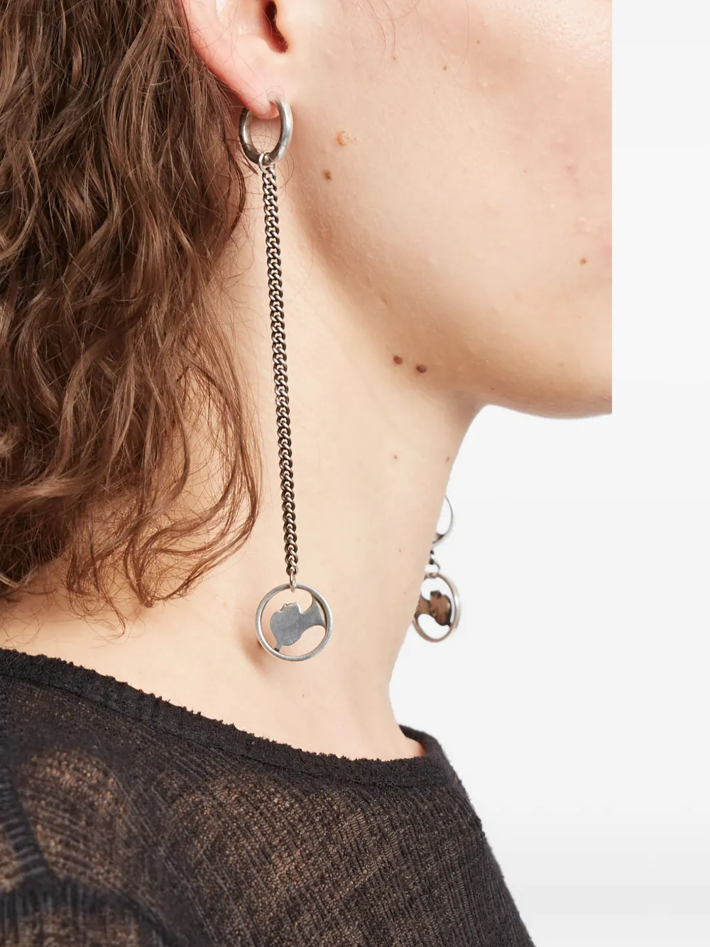 Ann Demeulemeester Ebby Coin earrings - Zilver