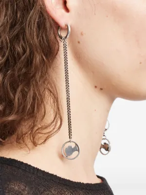 お値下げ【ANN DEMEULEMEESTER】チェーンフリンジ ピアス GJ_SS25_ECOM_SHOOT_OFFSPRING_N