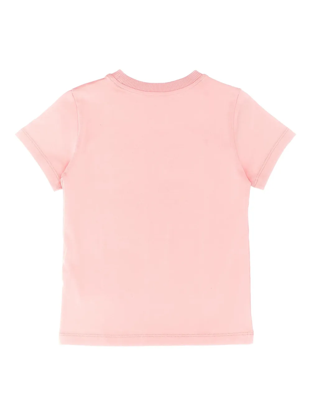 Moschino Kids logo-print T-shirt Roze