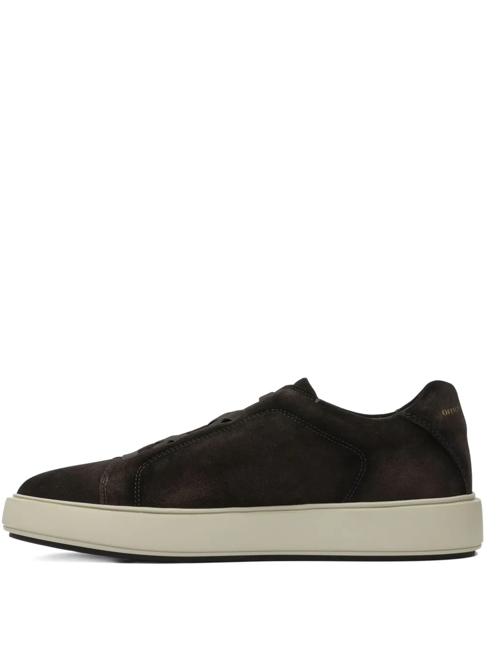Officine Creative Slouch suede low-top sneakers Brown