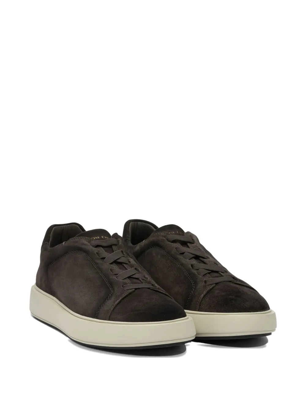 Officine Creative Slouch suede low-top sneakers Brown