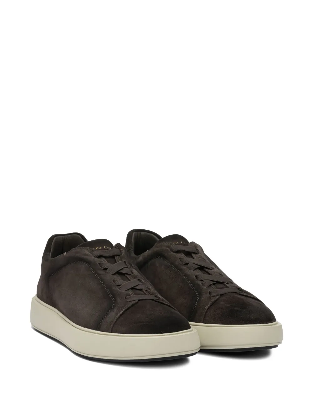 Officine Creative Slouch suede low-top sneakers Brown
