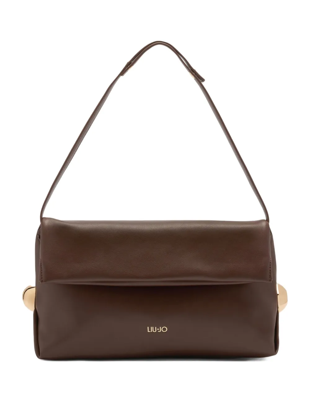 LIU JO Better folded-flap stud shoulder bag | Brown | Image 1