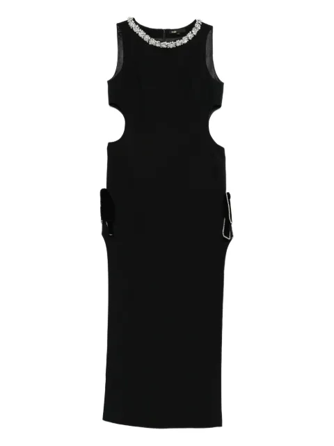 Maje embellished cut-out dress