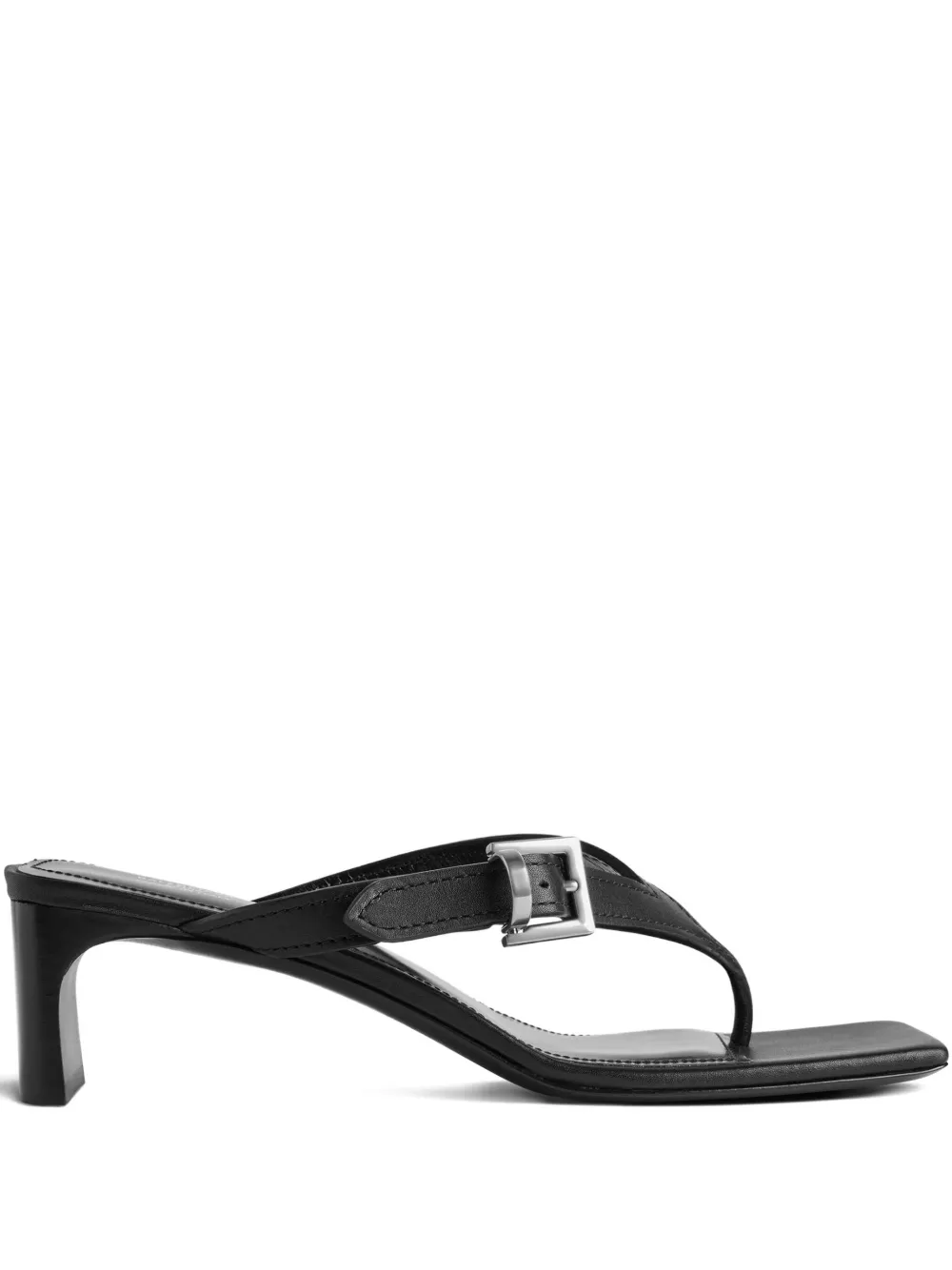 Balenciaga 55mm buckle-fastening square-toe sandals Black
