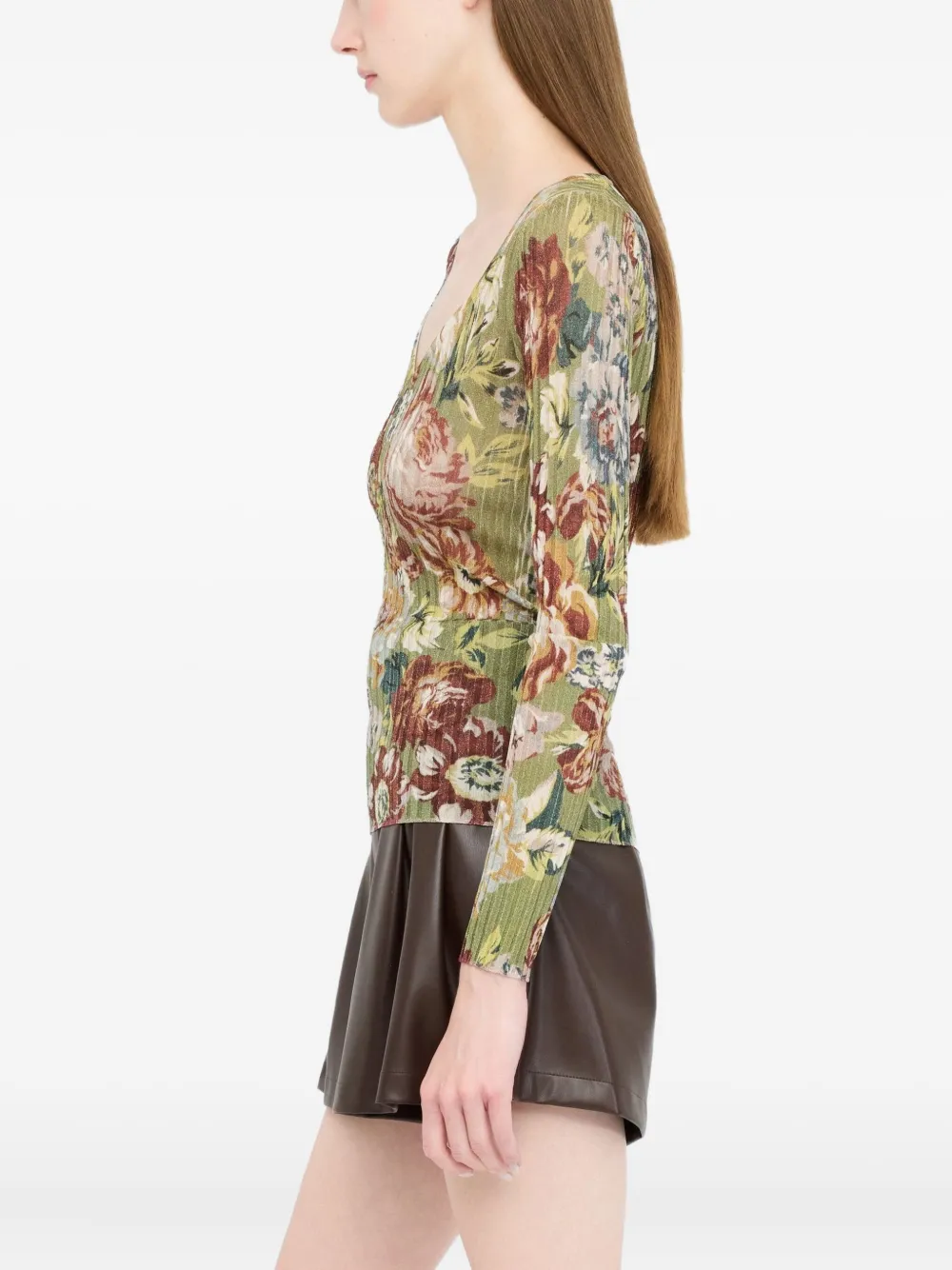 LIU JO Shirt met bloemenprint Groen