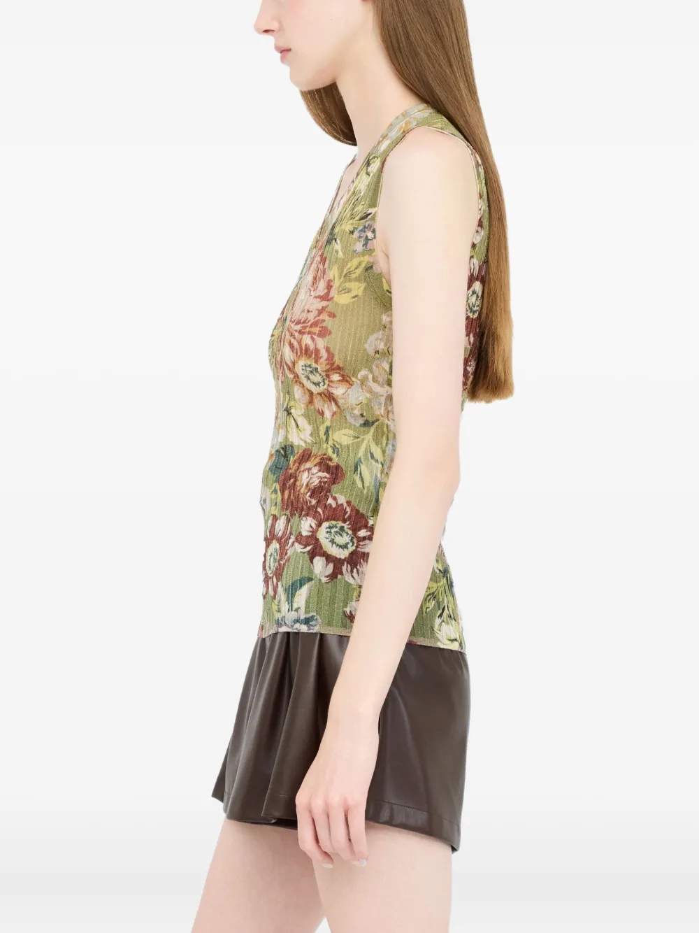 LIU JO Top met bloemenprint Groen
