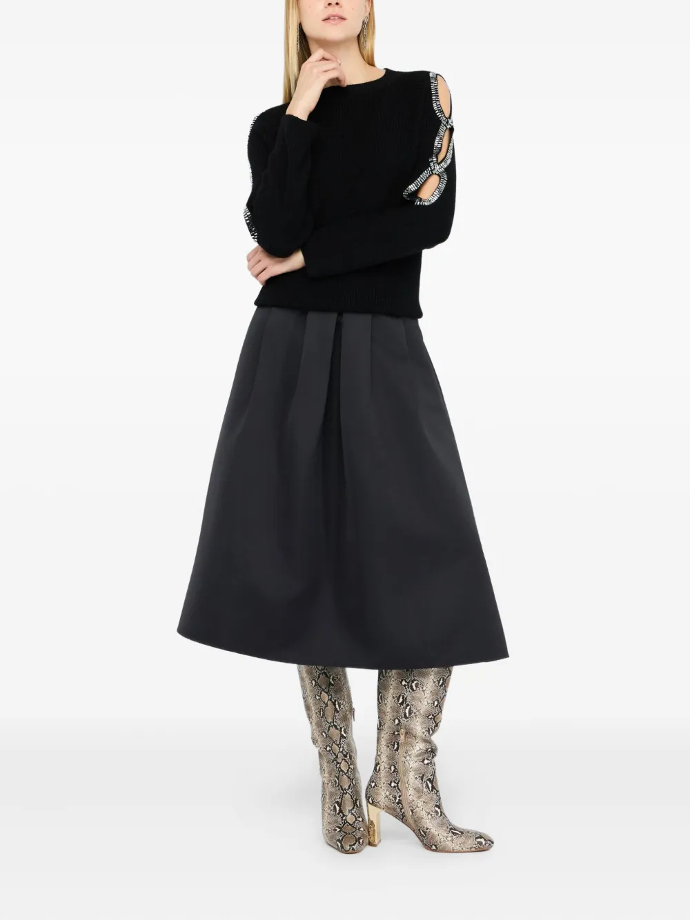 LIU JO embellished cut-out top | Knitted Sweaters | Image 2