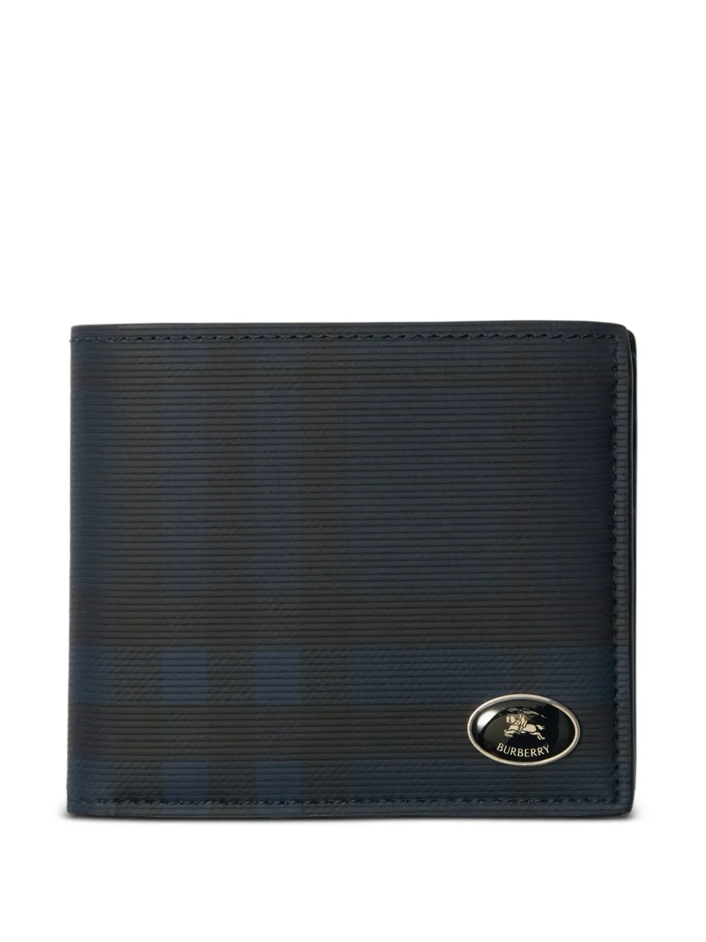 Burberry Equestian Knight geruite portemonnee Blauw
