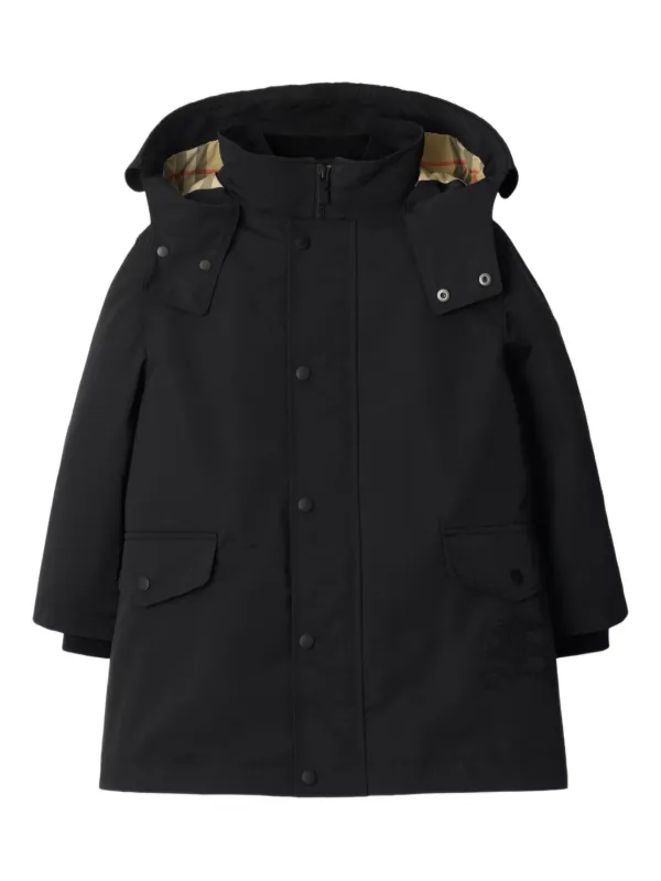 Burberry Kids Detachable Warmer Parka Black FARFETCH LB