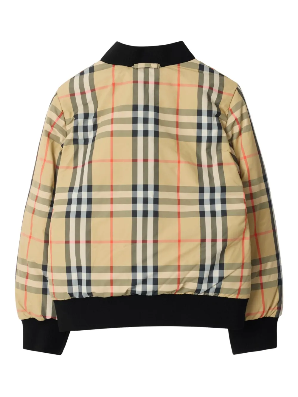 Burberry Kids Afneembare parka Zwart