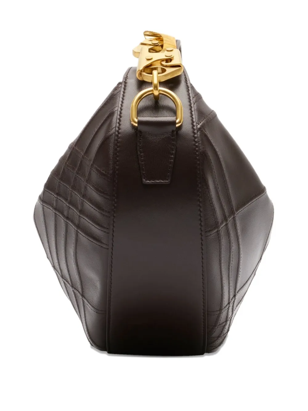 Burberry Knight Arc shopper met ruit Bruin