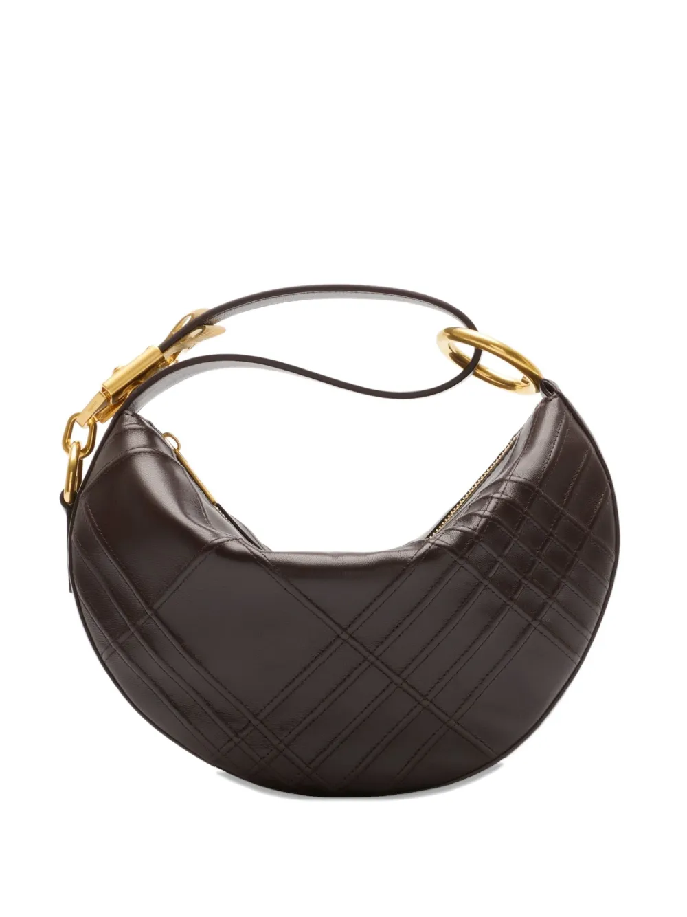 Burberry Knight Arc shopper met ruit Bruin