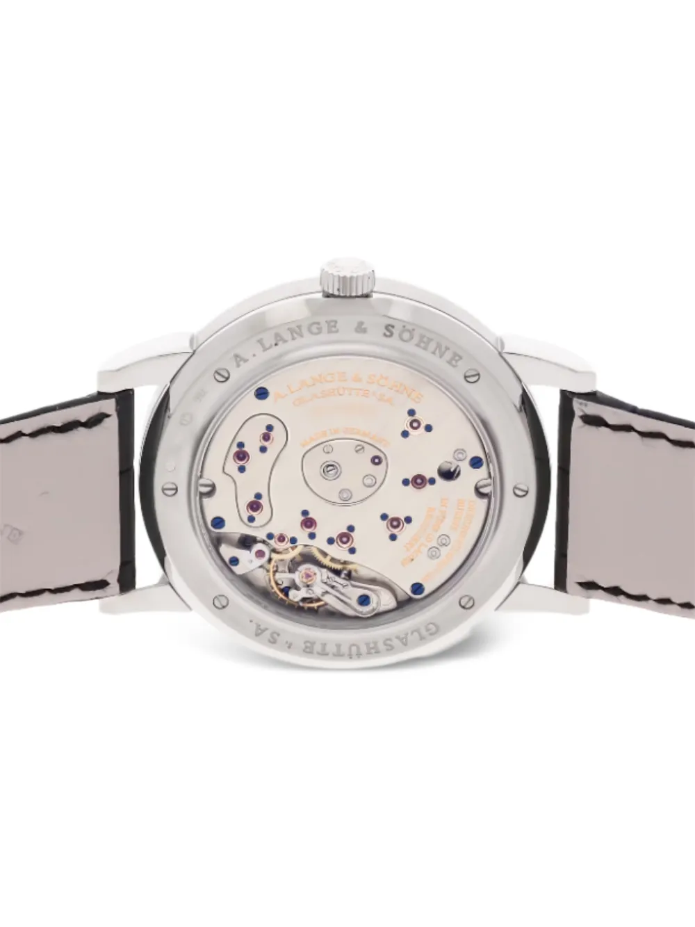 Pre-owned A. Lange & Sohne Platinum Grand Lange 1 41mm In Black