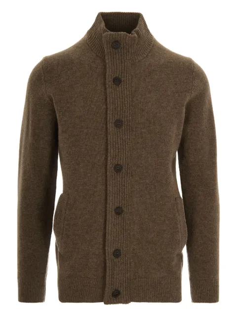 Barbour Cardigan gola alta de lã