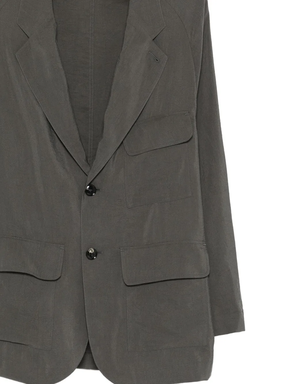 Giorgio Armani two-pocket button blazer Groen