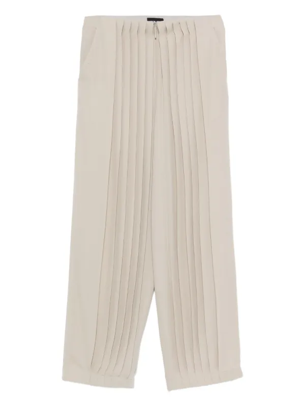 Giorgio Armani Pleated Pocket Pants in Neutrals