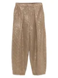 Giorgio Armani sequin-embellished pants - Gold