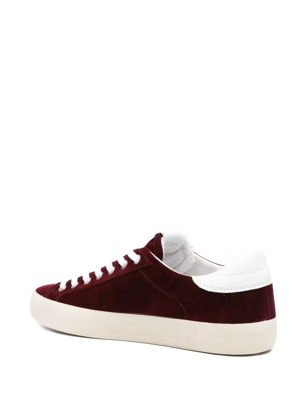 D.A.T.E. Hill Low velvet sneakers Red